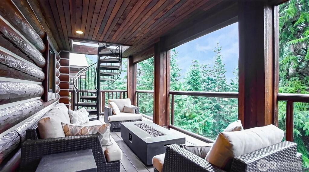 10 Rampart Way Snoqualmie Pass, WA 98068 - Photo 24 of 35 a living room with furniture and a large window