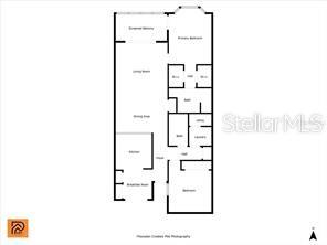 6807 Stone River Road, Unit 202 Bradenton, FL 34203 - Photo 12 of 12 a picture of a bench in front of a wall