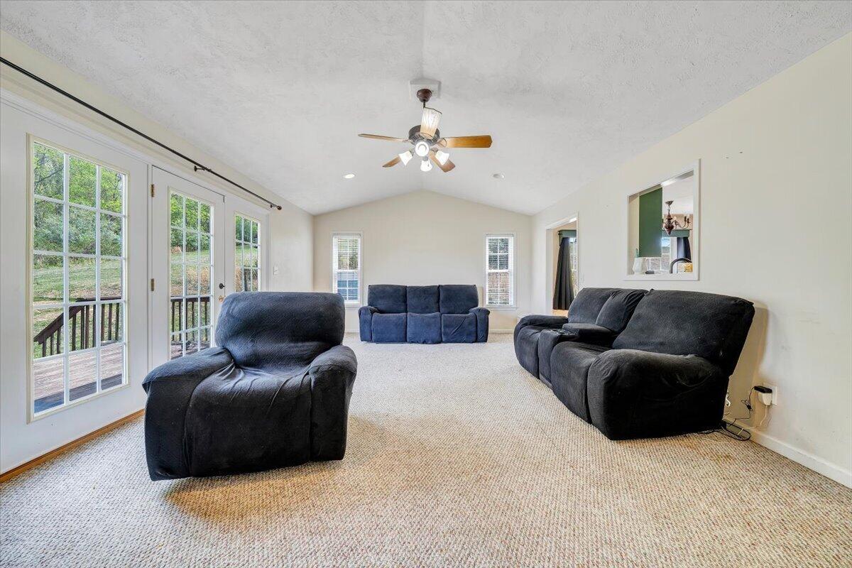 686 Pine Haven Road Fincastle, VA 24090 - Photo 17 of 56 a living room with furniture and a fireplace