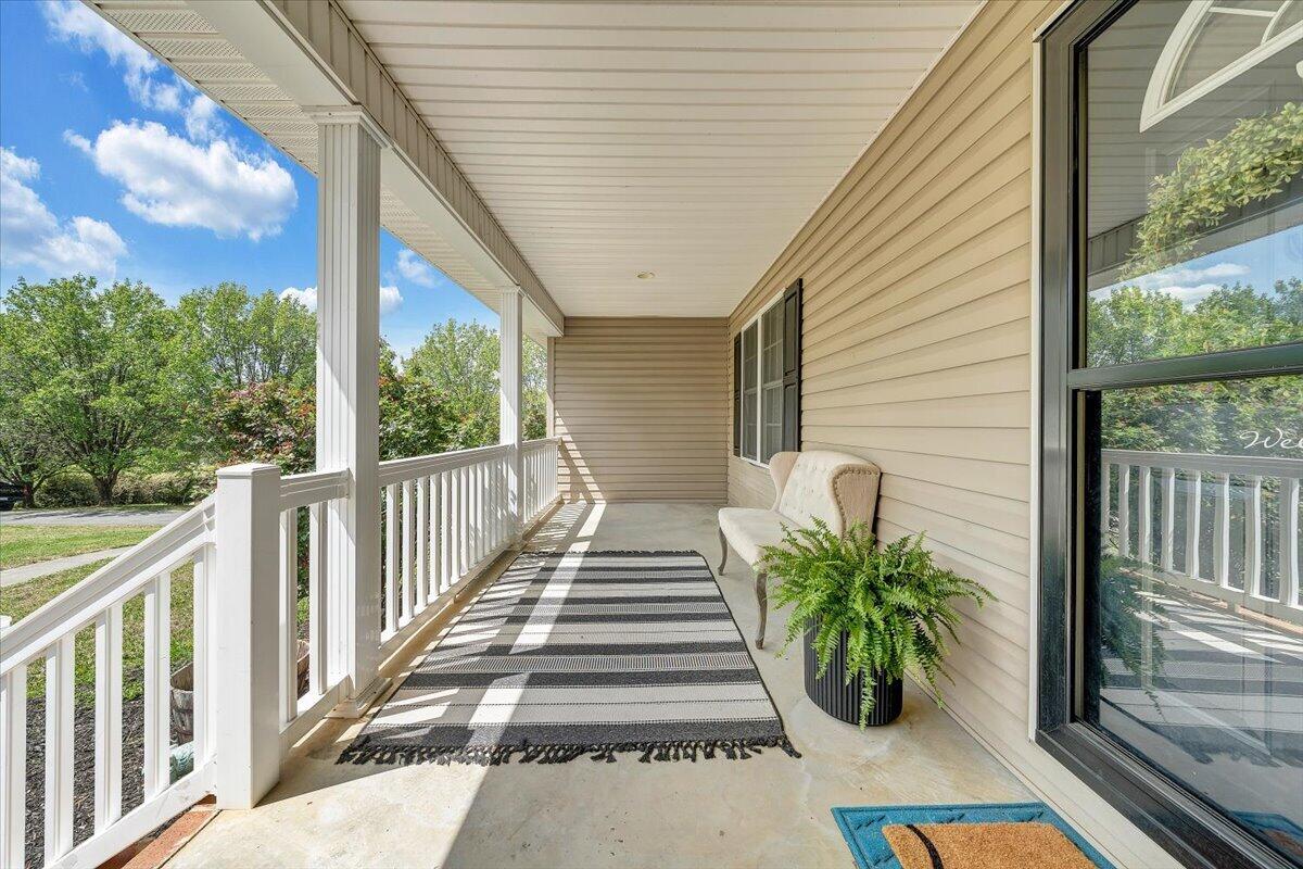 686 Pine Haven Road Fincastle, VA 24090 - Photo 3 of 56 a view of a balcony with potted plants