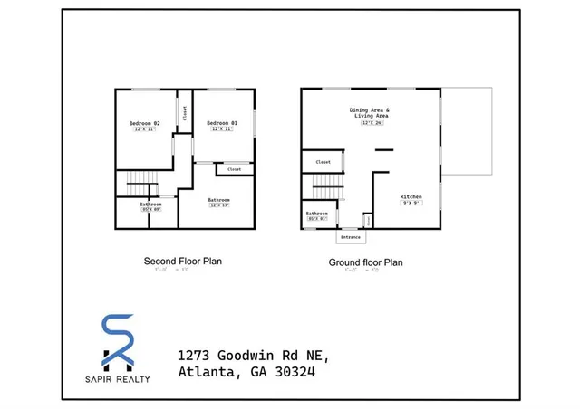 $1,900 | 1277 Goodwin Road Northeast, Unit 1273, Atlanta, GA 30324