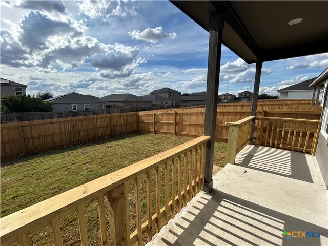 a house view with a outdoor space