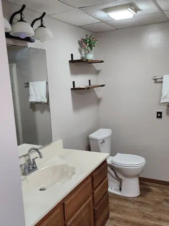 a room with storage and utility