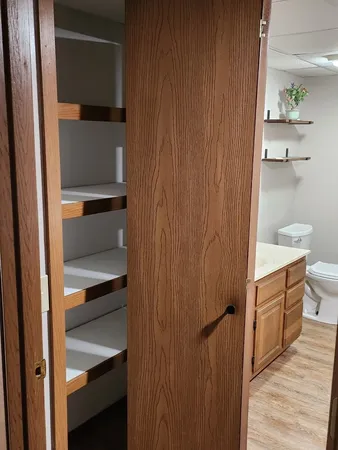a view of walk in closet