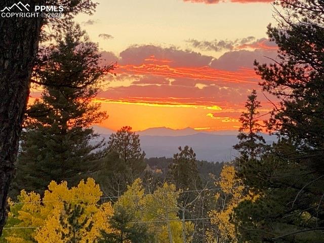610 Cochetopa Road Florissant, CO 80816 - Photo 38 of 40 Fall Sunset