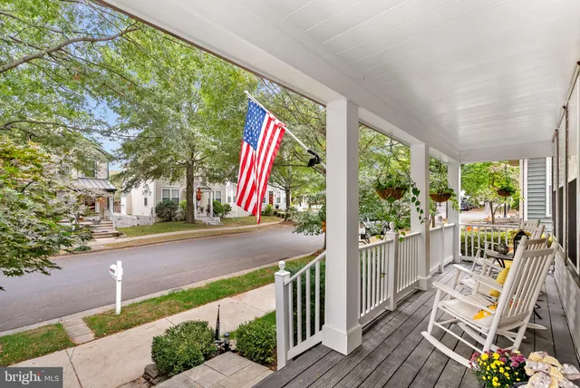 a view of outdoor space with deck and wooden floor