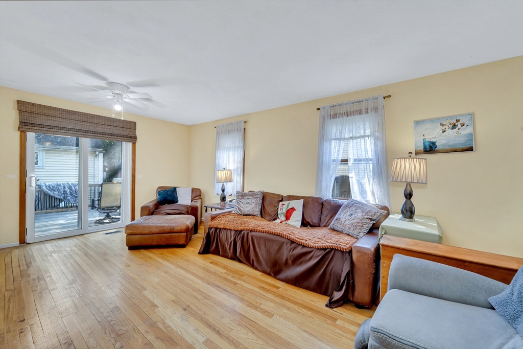 4 Rebecca Road Newton, MA 02465 - Photo 12 of 39 a living room with furniture and a wooden floor