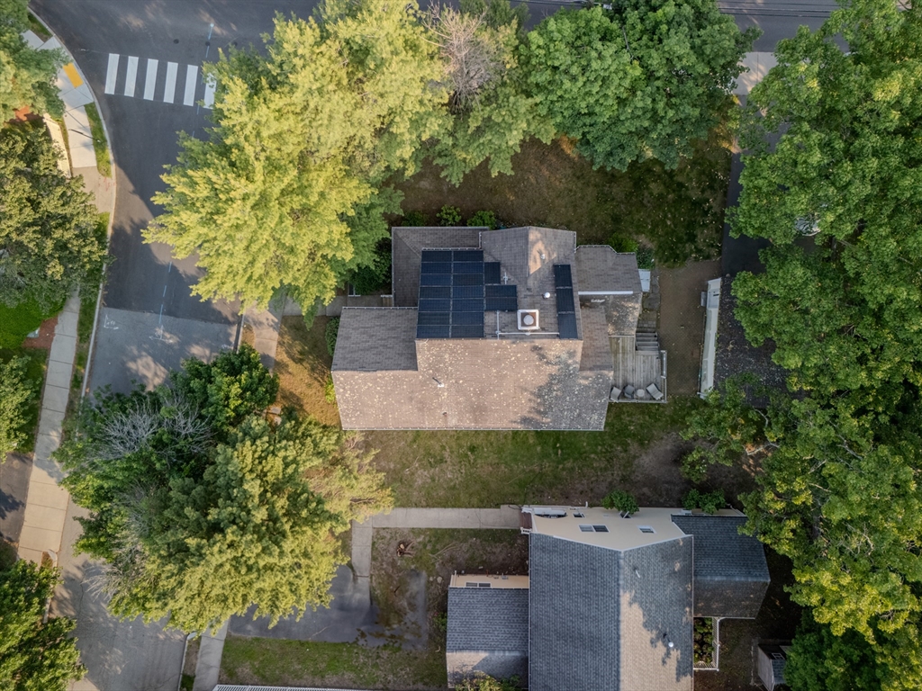 4 Rebecca Road Newton, MA 02465 - Photo 37 of 39 an aerial view of a house with outdoor space