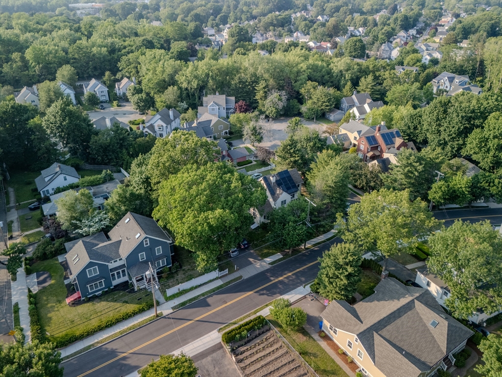 4 Rebecca Road Newton, MA 02465 - Photo 38 of 39 an aerial view of multiple houses with yard