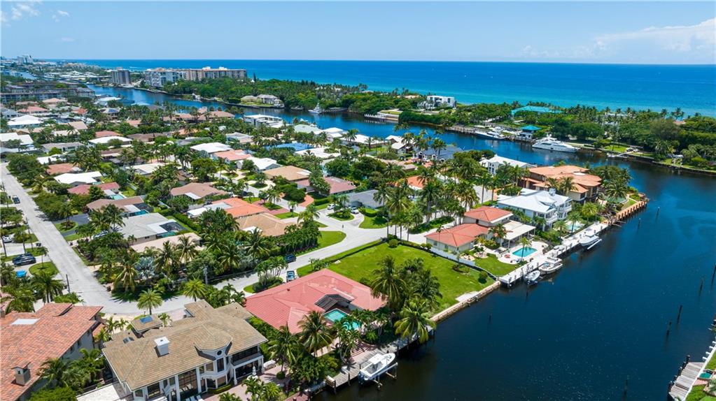 3020 Northeast 44th Street Lighthouse Point, FL 33064 - Photo 7 of 11 an aerial view of residential houses with outdoor space and swimming pool