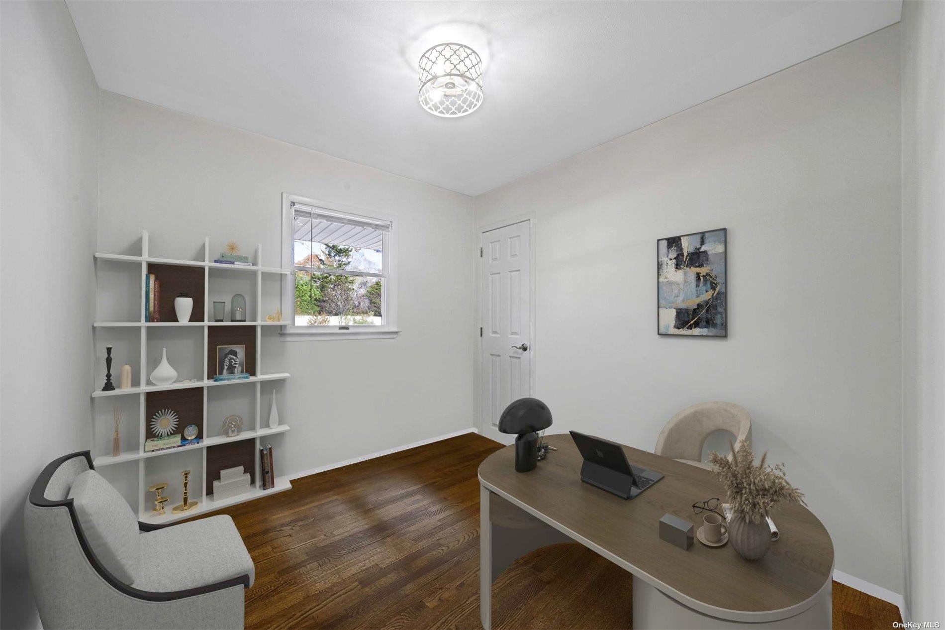 6 Rolling Hill Road Hampton Bays, NY 11946 - Photo 18 of 28 a workspace with furniture and window