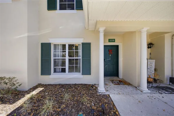 a front view of a house