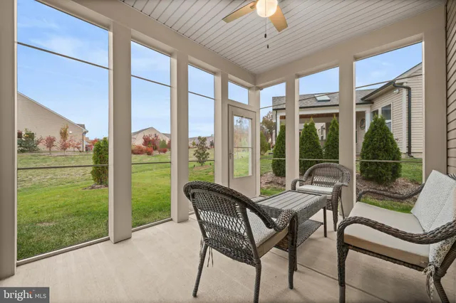 a outdoor living space with furniture