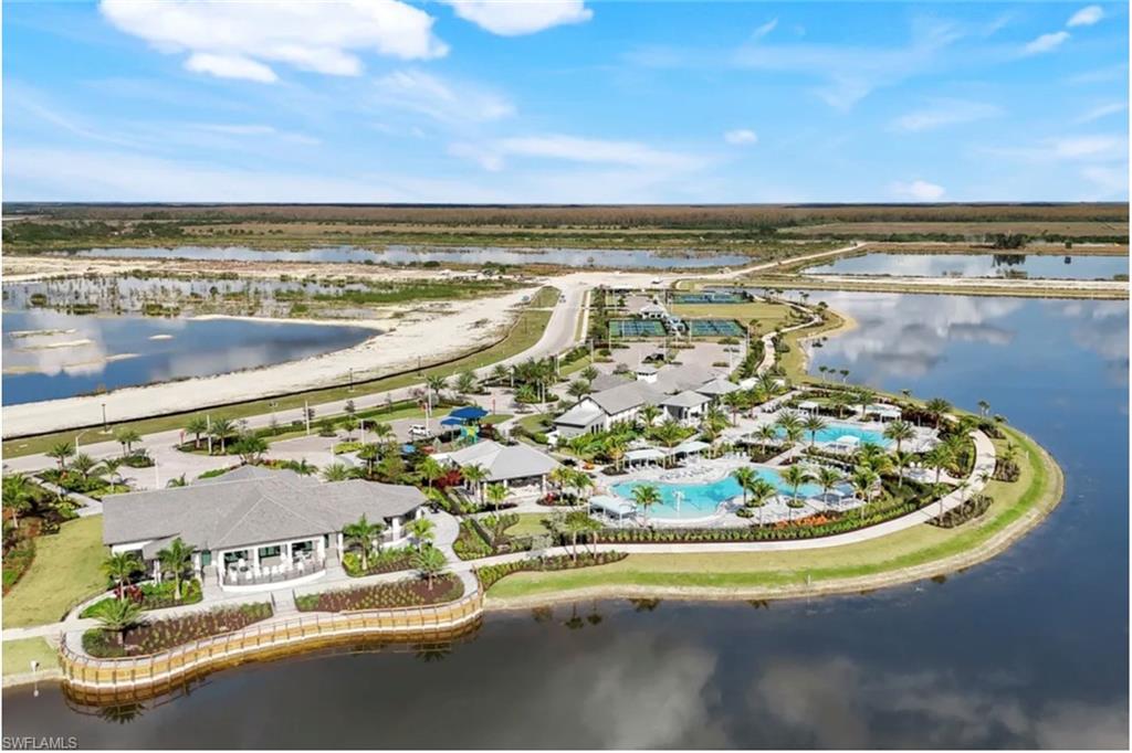 4621 Centaurus Circle Naples, FL 34120 - Photo 28 of 47 Aerial overview of property's location featuring a nearby body of water and a pool area