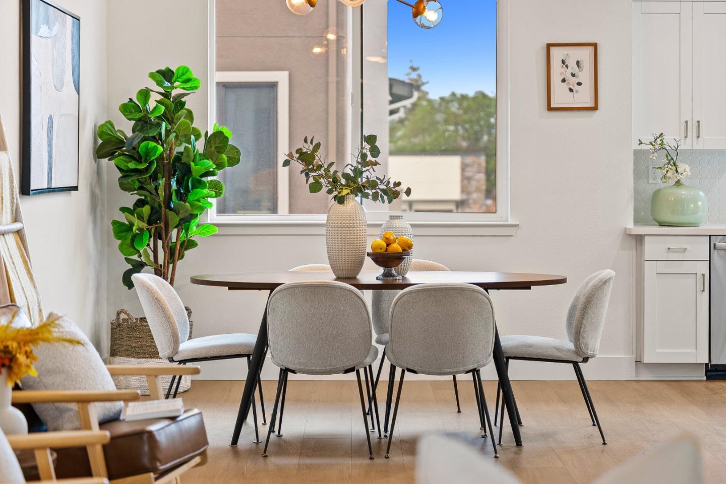 947 Woodside Road Redwood City, CA 94061 - Photo 37 of 51 a dining room with furniture and wooden floor