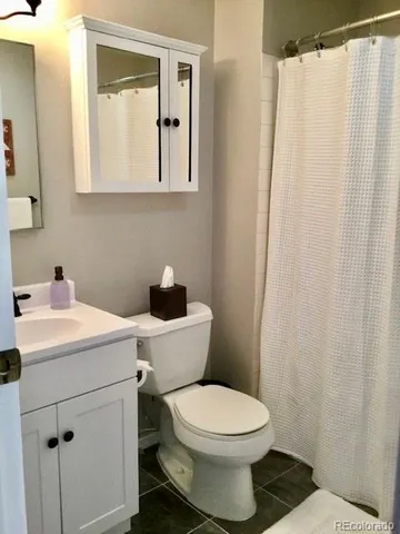 a bathroom with a toilet and a bathtub