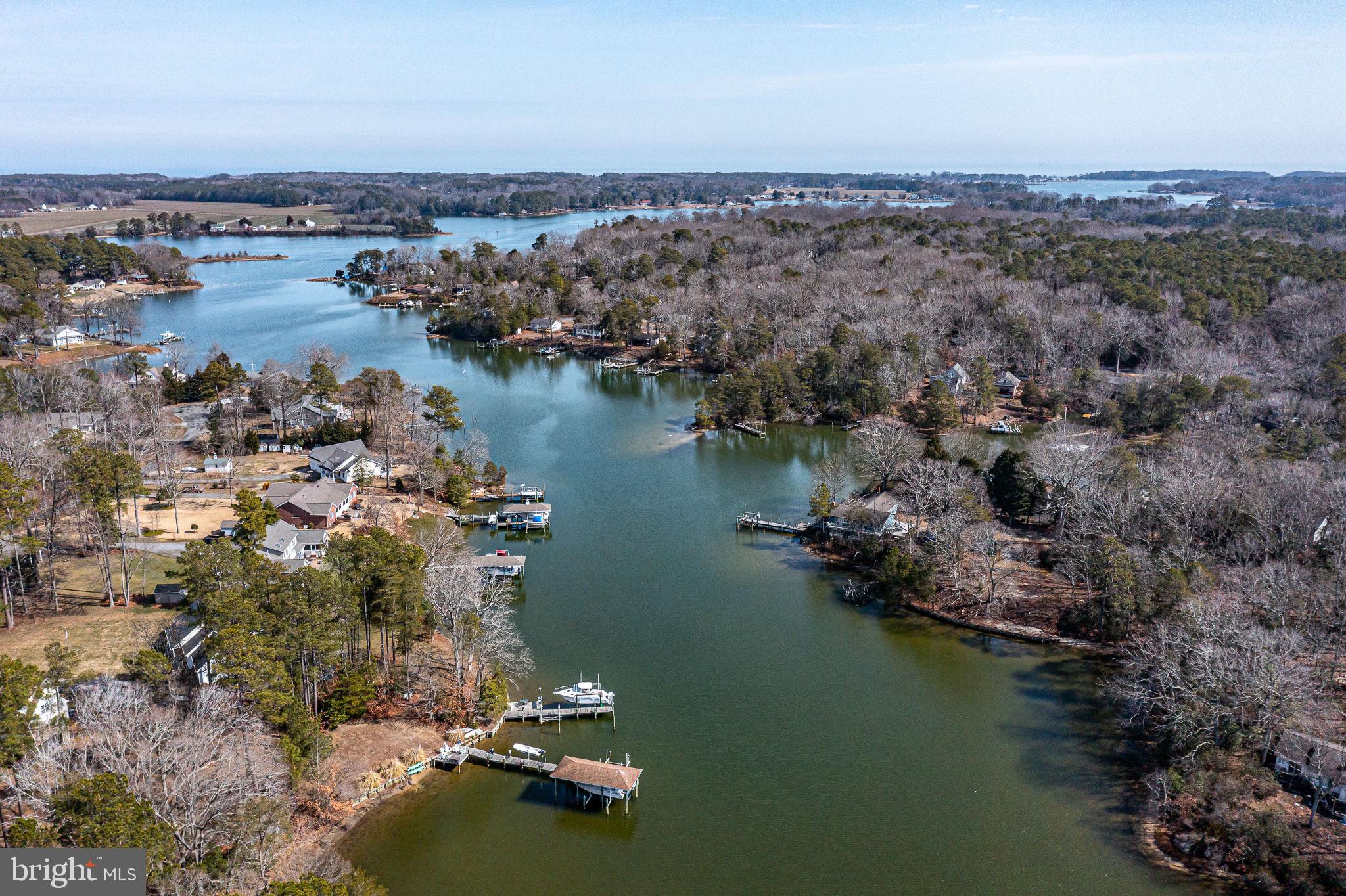 166 Nottingham Drive Reedville, VA 22539 - Photo 39 of 61 an aerial view of a houses with ocean view