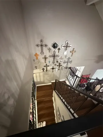 a view of entryway with stairs