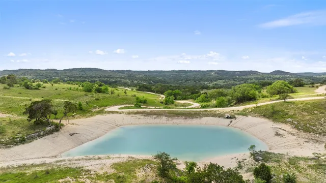 a view of a lake with an outdoor space