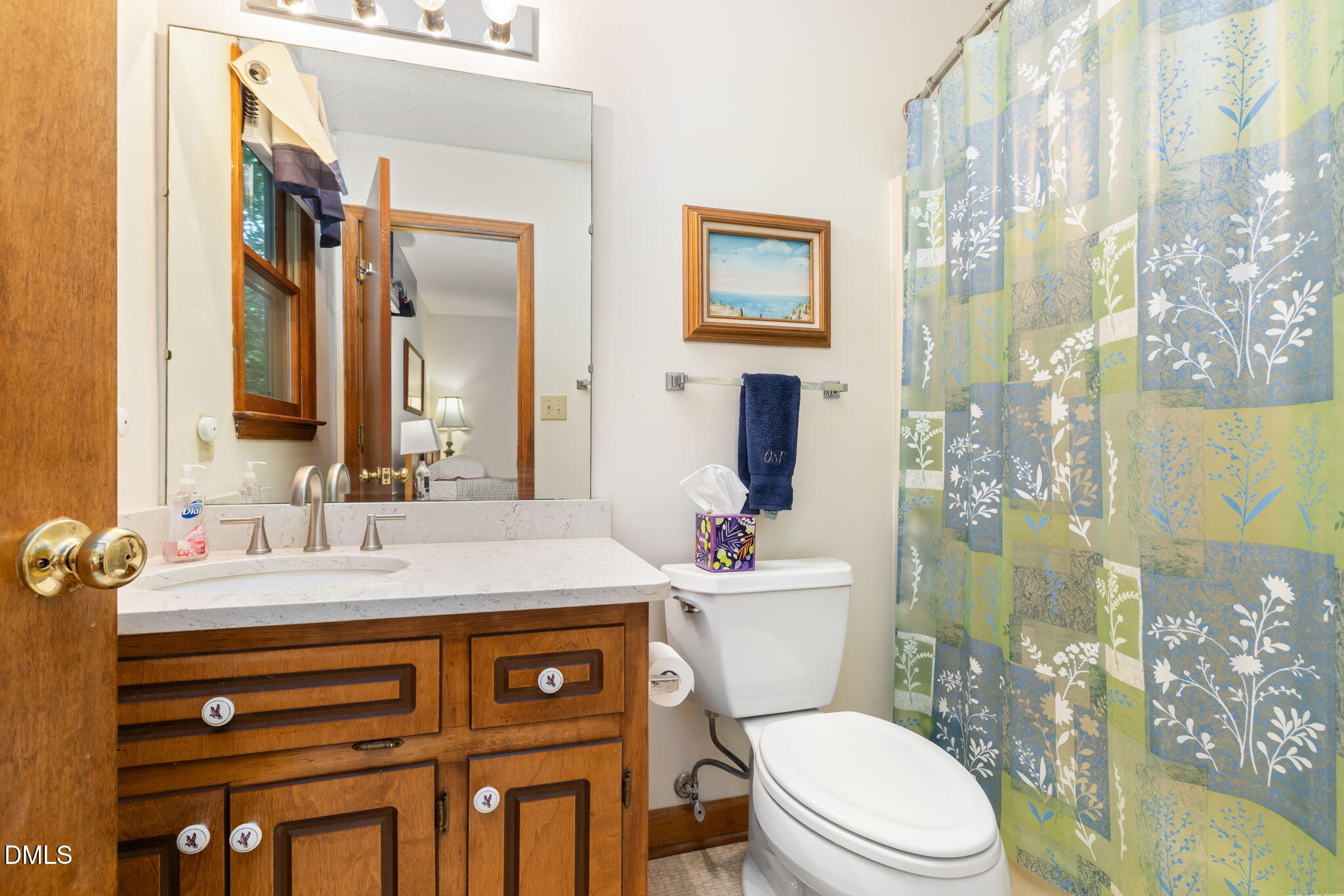 1873 Mill Creek Road Clarksville, VA 23927 - Photo 38 of 50 a bathroom with a sink vanity mirror and toilet