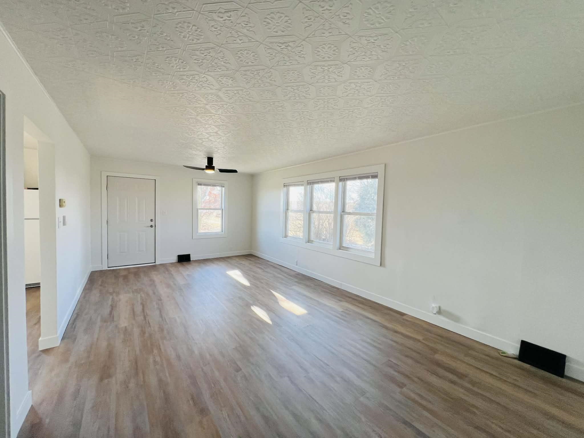 1625 South County Divide Road Pearl City, IL 61062 - Photo 15 of 30 wooden floor in an empty room with a window