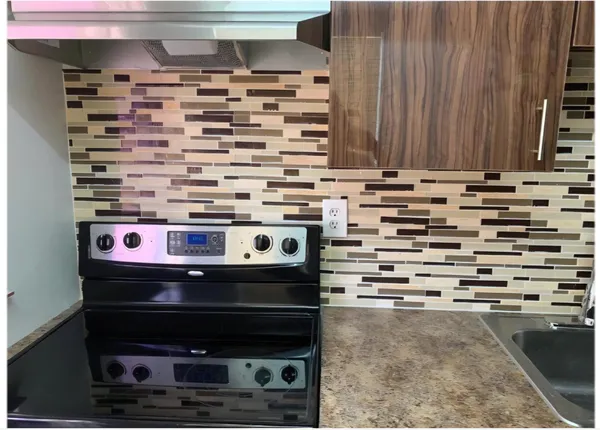 a close view of stove top oven