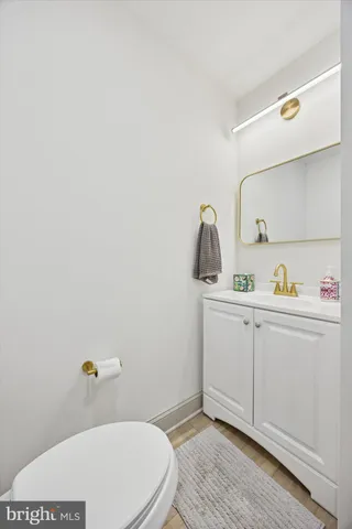 a bathroom with a sink and a vanity