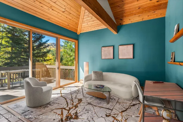 a view of a chairs on the roof deck