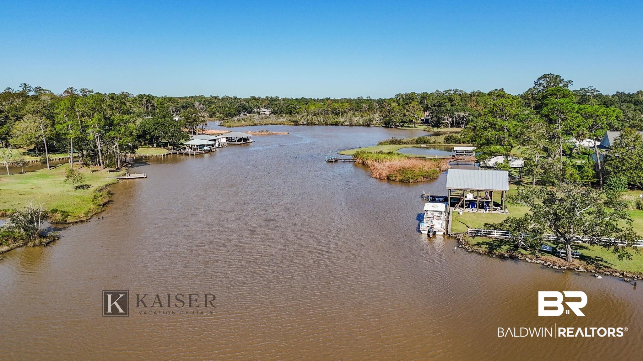 18696 Borck Road Gulf Shores, AL 36542 - Photo 42 of 47 Aerial view with a water view