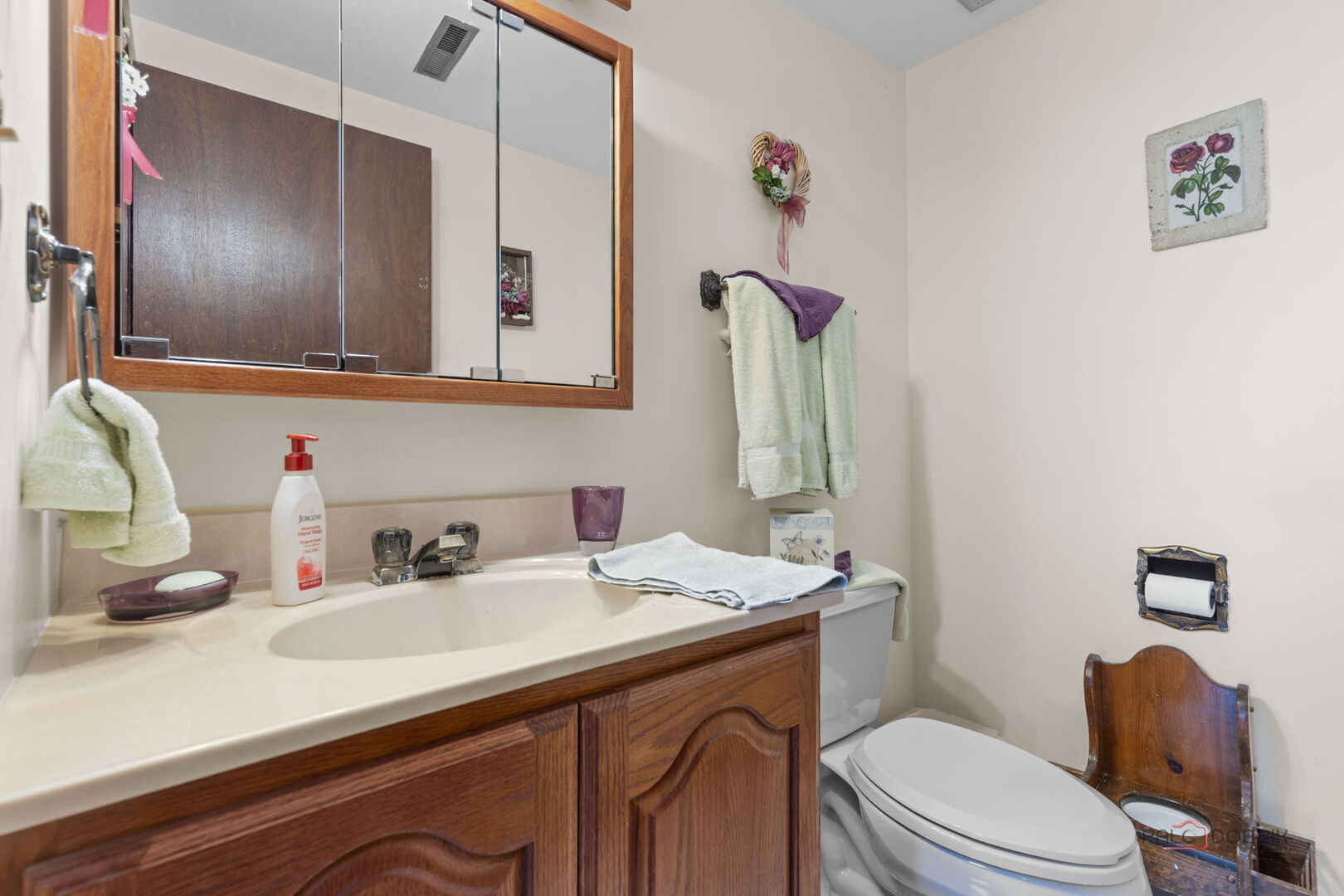 1124 Anvil Court Addison, IL 60101 - Photo 20 of 43 a bathroom with a sink vanity mirror and toilet