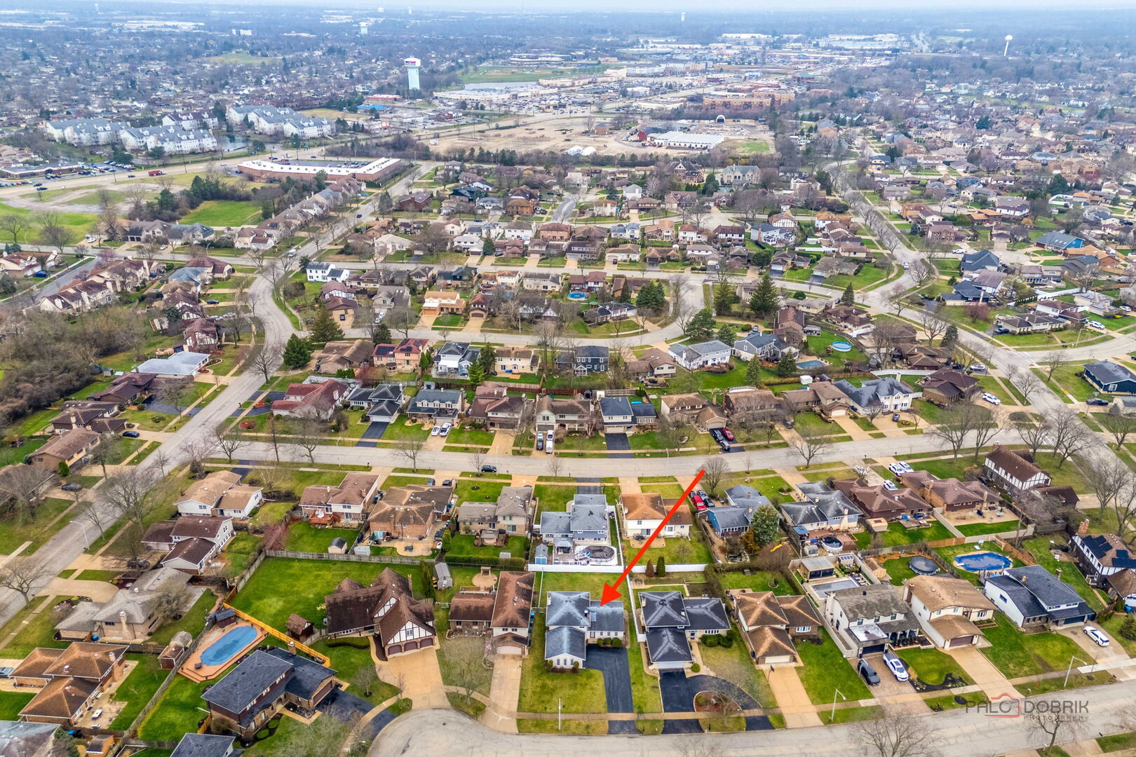 1124 Anvil Court Addison, IL 60101 - Photo 32 of 43 an aerial view of residential houses with city view