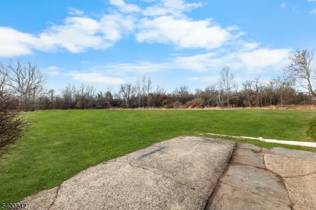 a view of a golf course with a garden