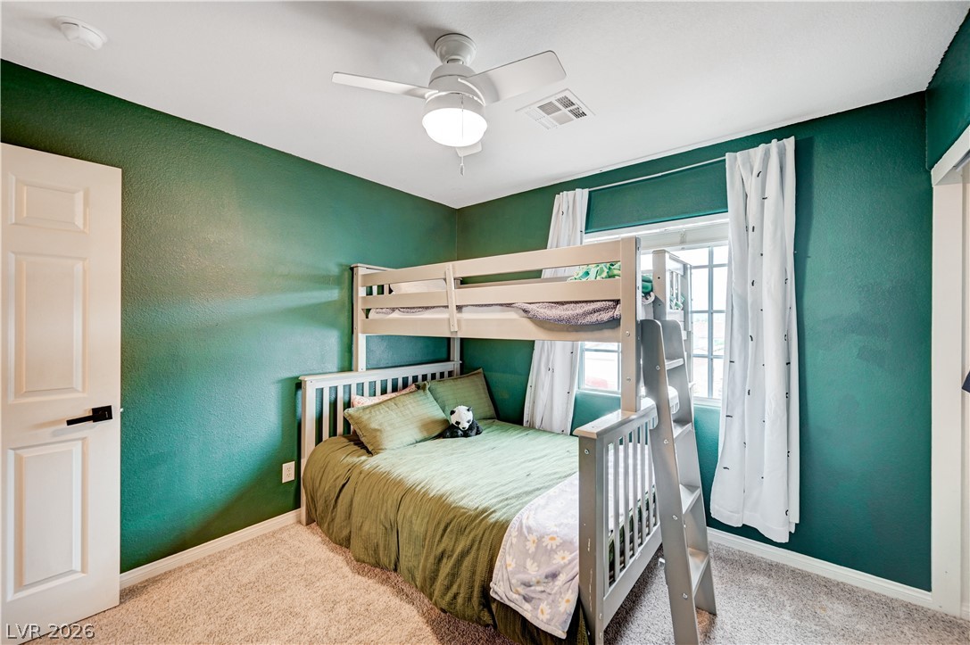 197 Kings Canyon Court Henderson, NV 89012 - Photo 31 of 39 Bedroom with carpet and ceiling fan