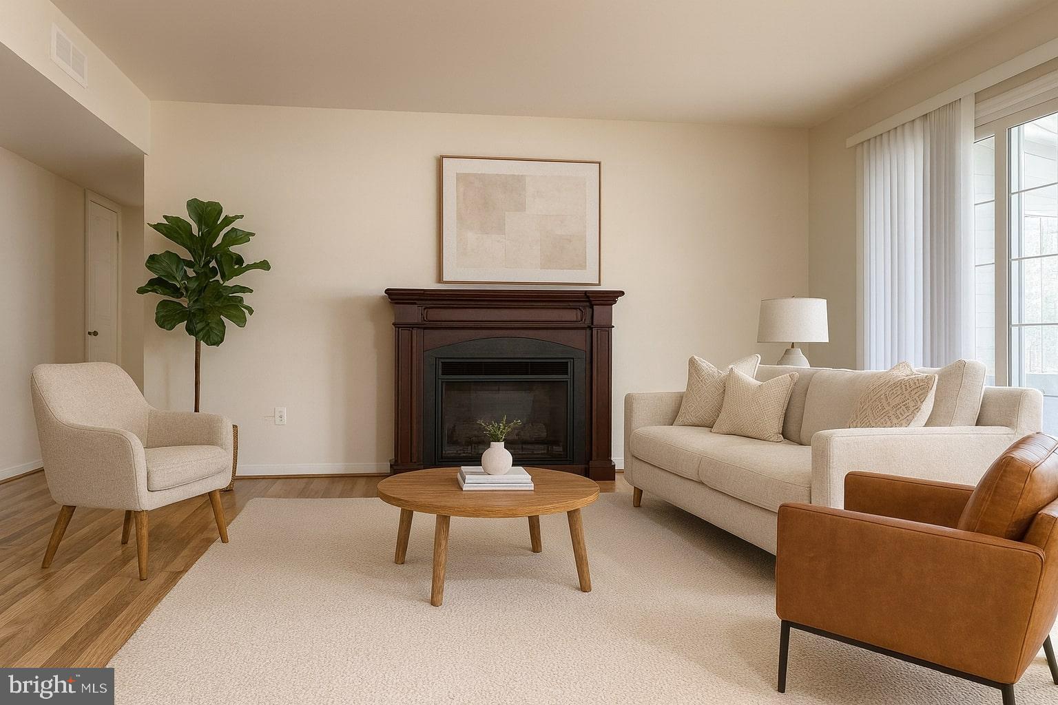 428 Montemar Avenue, Unit C Catonsville, MD 21228 - Photo 2 of 19 Virtually Staged Living Room