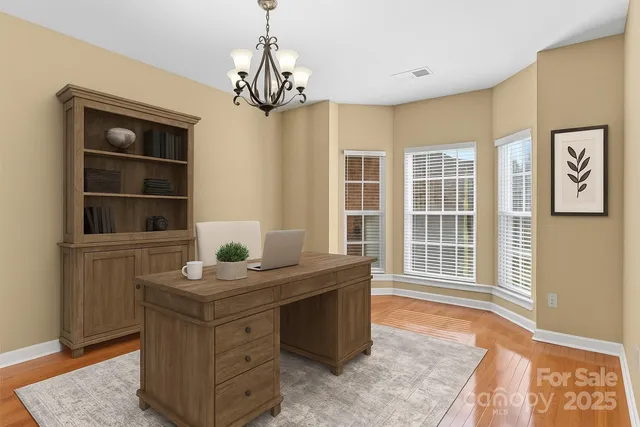 a view of a kitchen area with furniture and window