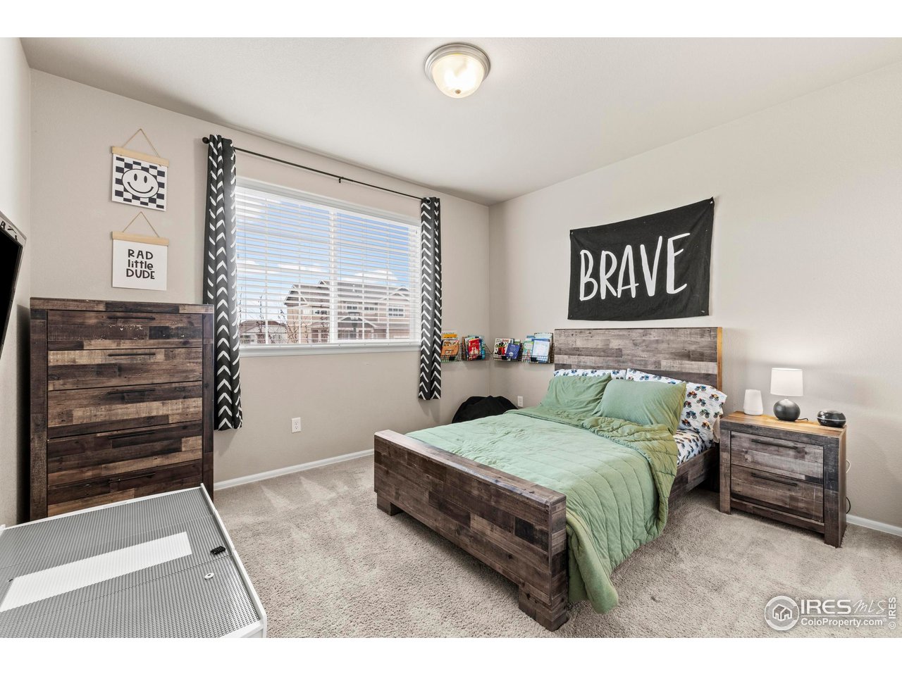 1216 Muskox Street Severance, CO 80550 - Photo 19 of 37 a bedroom with a bed and a cabinets