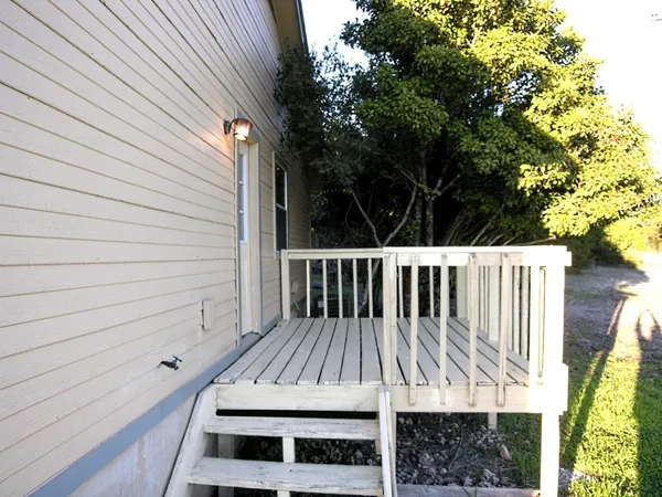 a view of outdoor space and deck