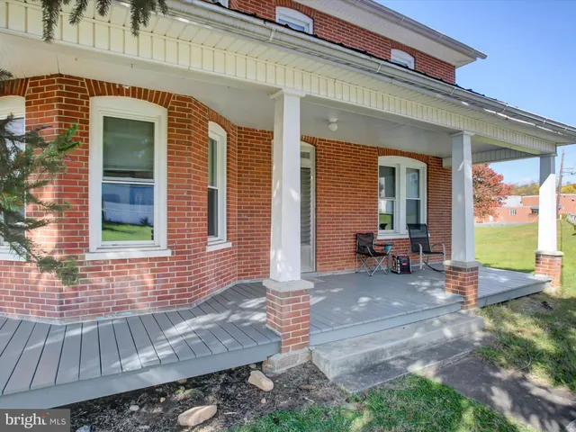 a view of a house with a patio