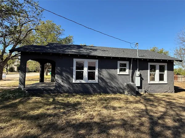 a front view of a house
