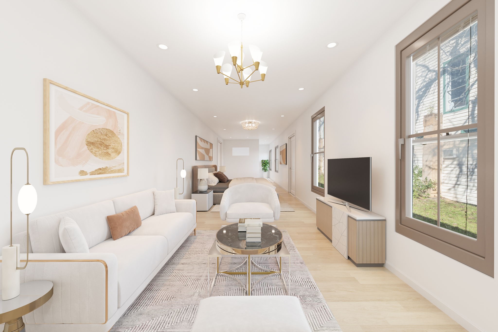 55 FM 1514 in Coldsprings Texas is located in the town square, opposite of the courthouse. The images you see here are a mix of current photos and virtually staged photos showing the potential of this versitle space.