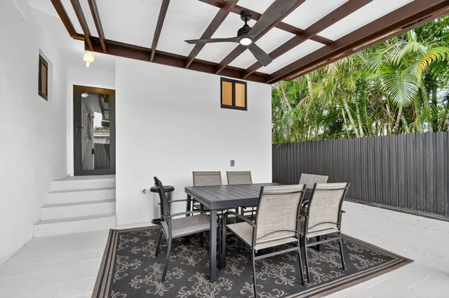 a view of wooden fence