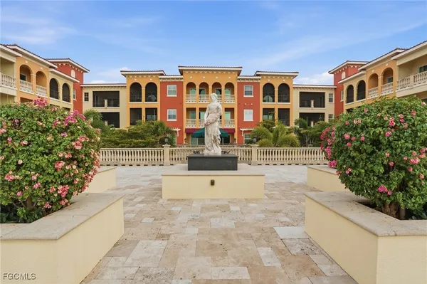 a building view with outdoor space