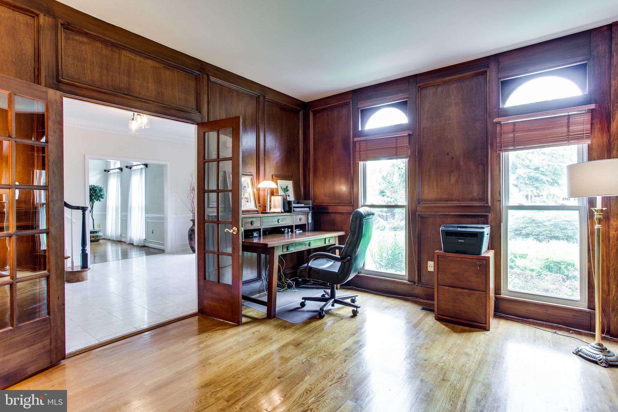 6311 Hunting Ridge Lane McLean, VA 22101 - Photo 18 of 44 Mahogany wood paneled main level office