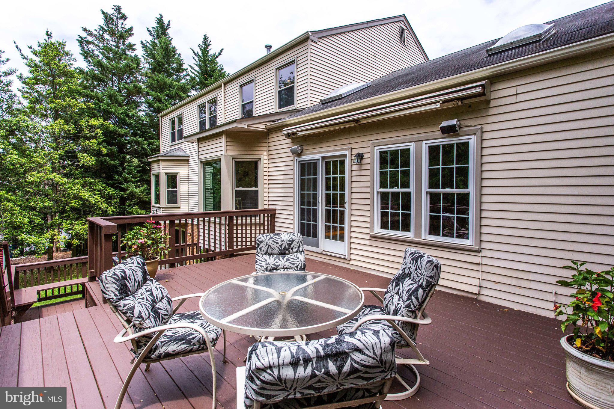 6311 Hunting Ridge Lane McLean, VA 22101 - Photo 39 of 44 Expansive deck with electronic awning