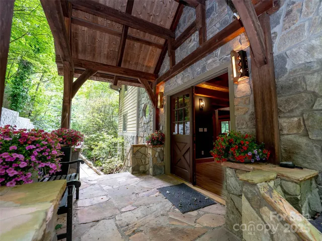 a view of outdoor space and porch