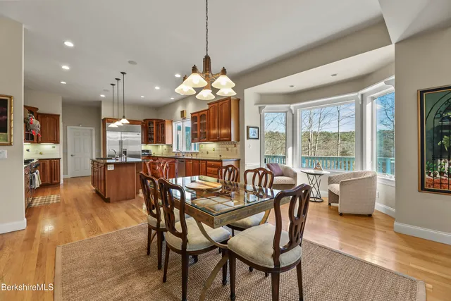 a kitchen with lots of counter top space