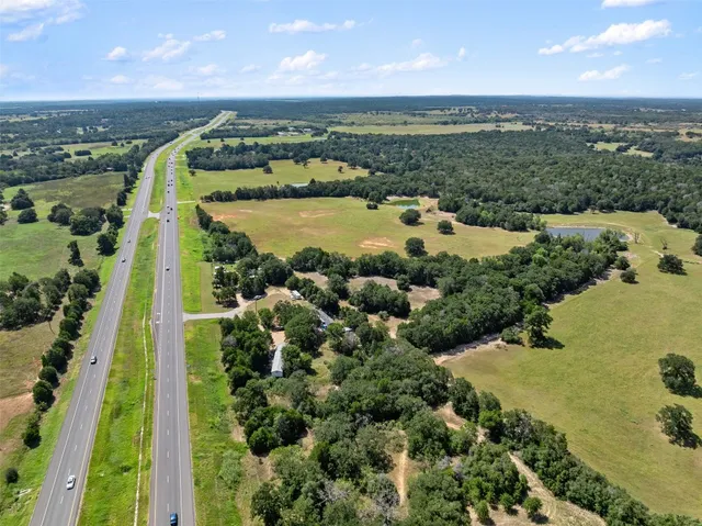 an aerial view of a city