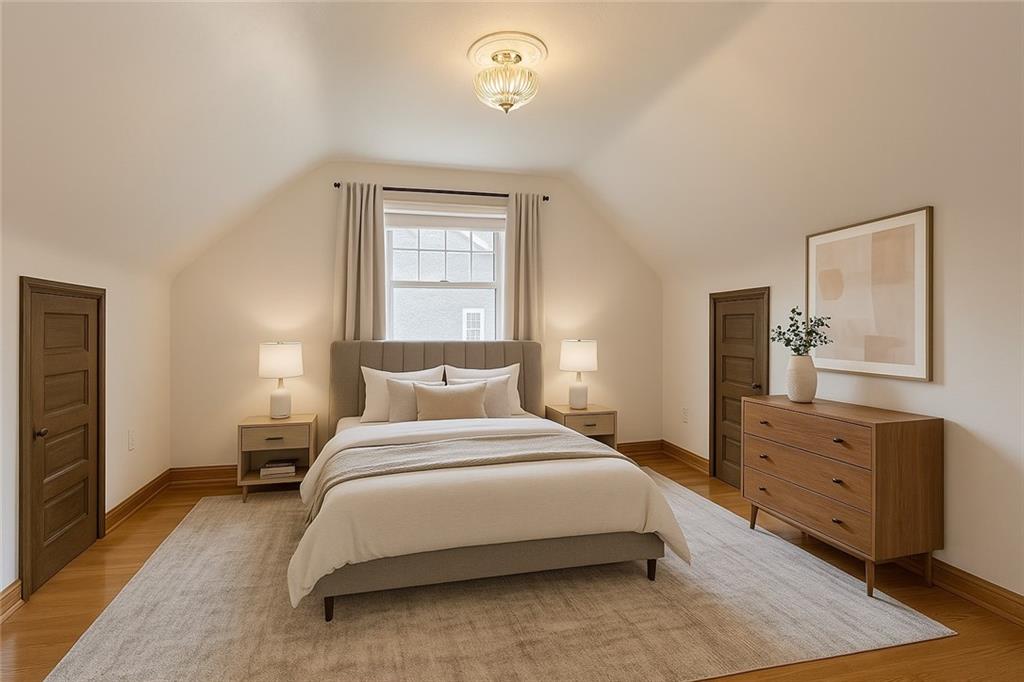 902 Delafield Road Pittsburgh, PA 15215 - Photo 15 of 23 a bedroom with a bed and a dresser