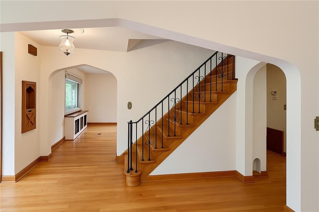 902 Delafield Road Pittsburgh, PA 15215 - Photo 5 of 23 a view of entryway and hall with wooden floor