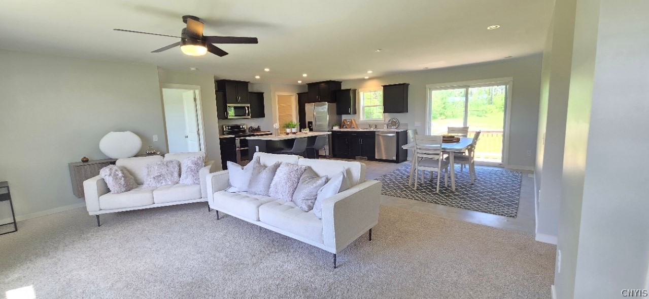 339 County Rte 37 Hastings, NY 13036 - Photo 3 of 18 Living Room Kitchen Dining